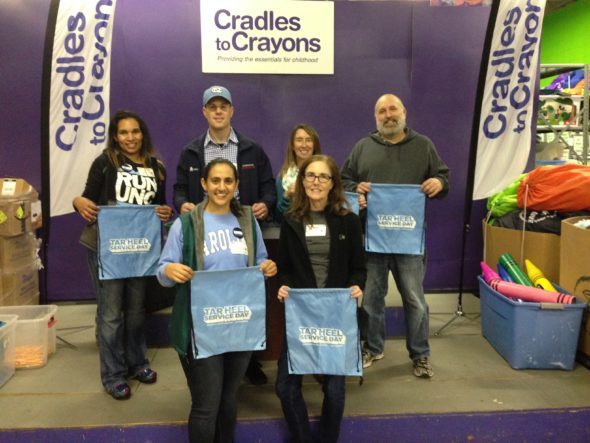 Philly Carolina Club at our Service Day event at Cradles to Crayons outside of Philly