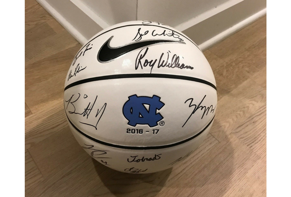 Win an autographed basketball! Get your raffle tickets here